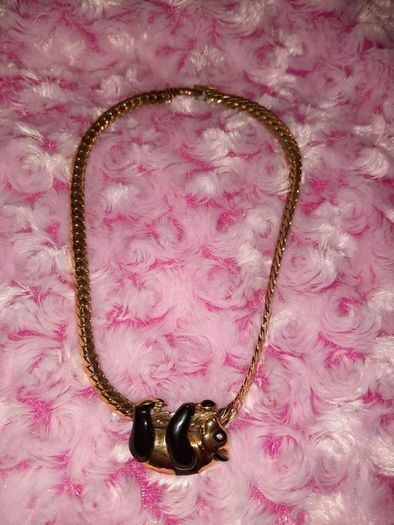 Vintage 1980s Panda Necklace.. Costume Jewellery