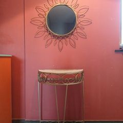 table & mirror set