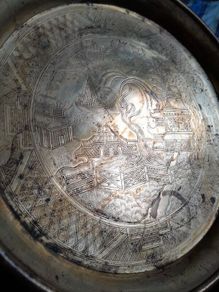 Brass Willow Pattern Tray