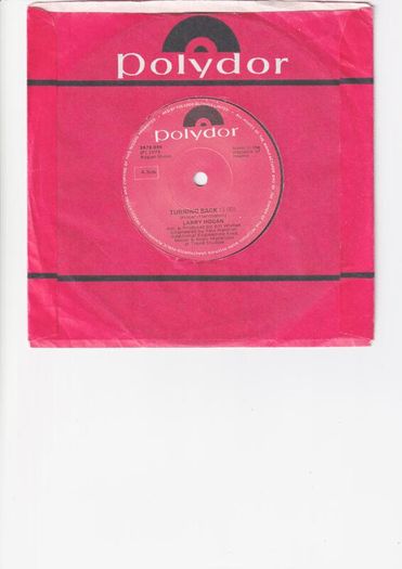Larry Hogan Turning Back Irish Pressing 1978 Single