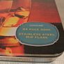 Whisky - Stainless Steel 6 Oz Flask & An Amazing Guide To 50 Of The World's Best Whiskies - 64 Page Book  - New - Never Used. In a Presentation Metal Box. Image 8