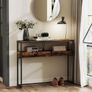 Console Table Slim Vintage Brown Image 2