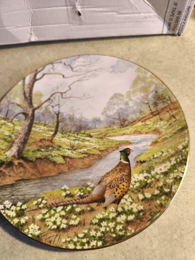Vintage Royal Doulton Waterside The Pheasant Collectors Plate FOR A HOLDER OR HANGING