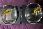 2 Schweppes glasses