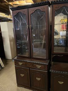 mahogany corner unit