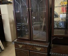 mahogany corner unit