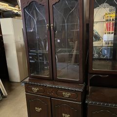mahogany corner unit