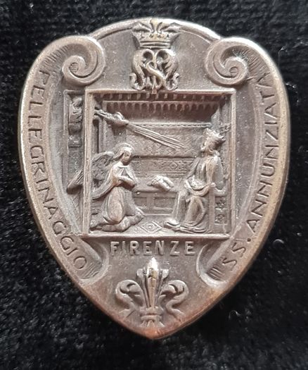 Italian Pellegrinaggio SS Annunziata - Firenze /Pilgrimage SS Annunziata - Florence badge