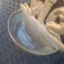 Antique solid Brass Holy Water Font Crucifix and Angels Image 6
