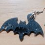 Handmade Halloween Bat Earrings Image 2
