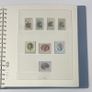 1969-1989 Jersey Used Commemorative & Definitive Stamp collection in Blue Lindner Stamp Album in 51 pages. Images of 53 pages shown. Image 10