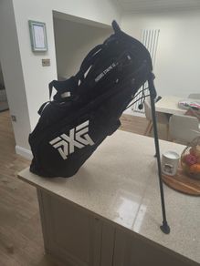 pxg black camo stand bag carbon legs like new