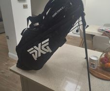 pxg black camo stand bag carbon legs like new