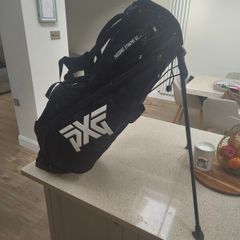 pxg black camo stand bag carbon legs like new