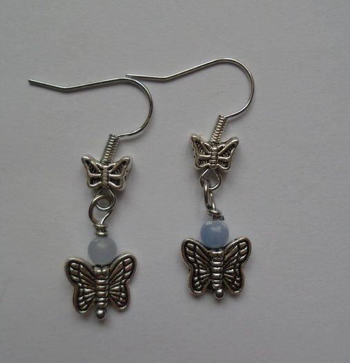 Handmade errings, Butterfly earrings, Jewellery, Drop earrings, Gift