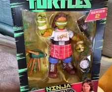 Ninja turtle Superstars Michelangelo / Miguel Angel Michelangelo Rowdy Piper Action Figure. Sealed. WWE Ninja Superstars