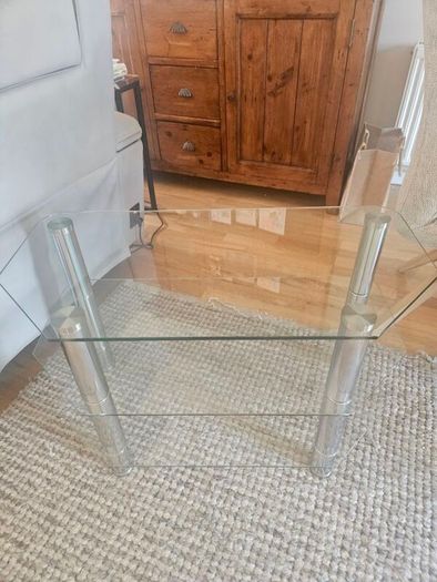 glass coffee table & TV stand