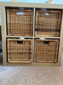 IKEA Kallax Storage unit with baskets