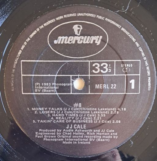 J.J. Cale - #8 ('83 Irish Pressing) Vinyl