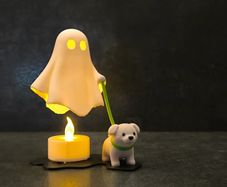 Ghost Walking a Dog  Halloween