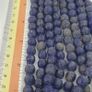 Antique African Style Cobalt Blue 9 -10mm Glass Beads Strands Image 7