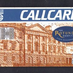 1995 Ireland Rotunda Hospital's 250th Anniversary (Schlumberger SC7) Call Card Used. Telecom Eireann card number 1085