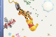 Beautiful Winnie the Pooh Wall Stickers Cartoon Home Decor Paper Nursery Wall