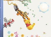 main image for ad Beautiful Winnie the Pooh Wall Stickers Cartoon Home Decor Paper Nursery Wall