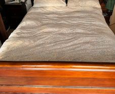 king size mahogany bed