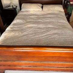 king size mahogany bed