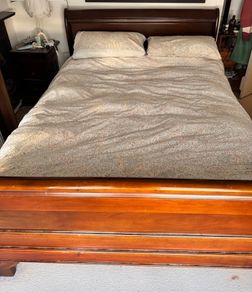 king size mahogany bed