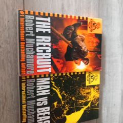 2 x Robert Muchamore.  The recruit. Man vs beast.  Price is per book. Children kid's book's