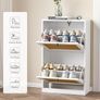 Cabinet with Drawers - 16 Vintage Drawers, Card Catalog Cabinet, Black Wooden Image 2