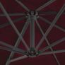 Cantilever Umbrella with Aluminium Pole Bordeaux Red 250x250 cm Image 4