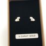 9ct gold earrings Image 2
