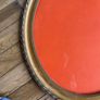 Antique Oval Gold picture frame with decorative rope & twist moulding Image 4