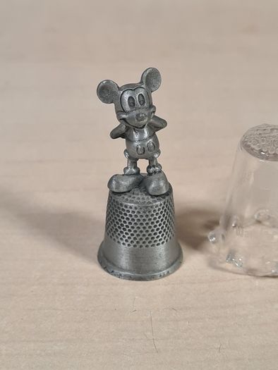Vintage Disney Mickey Mouse Thimble X 2 Walt Disney World