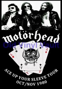 Motorhead Concert Poster Ace Up Your Sleeve Tour 1980