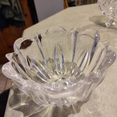 Mikasa Previn Cut Crystal Leaf Design Candy Dish/Bowl