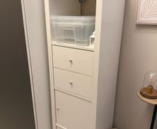 ikea shelves - white