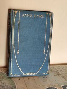 Antique 1906 Jane Eyre - Charlotte Bronte - Art Nouveau Gilt Binding