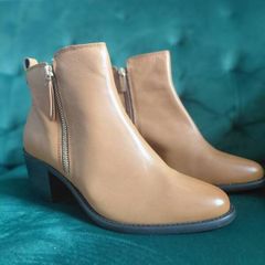 Cavella wide fit ankle boots tan, brand new never worn