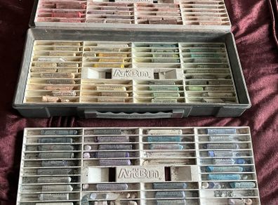 Soft Pastel Set with case - just added 20 + pieces of suede Matt board
