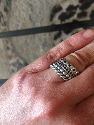 Pandora Silver Ring Stack