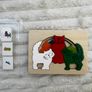 Hape George Luck Cat Puzzle Damaged Box Please see photos Image 6