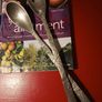 Pewter ornate serving Fork & spoon/ Seagull/ Canada/1998 Image 2