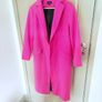 Hot pink wool mix coat in hot pink from Topshop size 10 Image 10