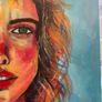 Vibrant Colourful Portrait Acrylic Painting on Canvas - 40x50cm Image 5