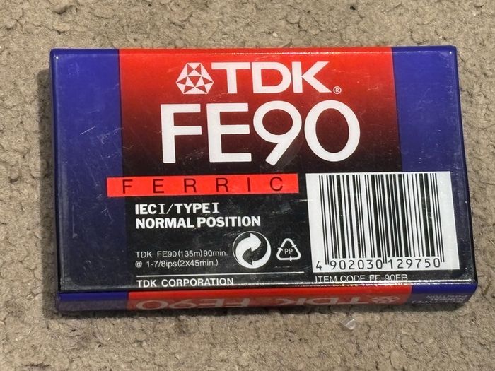 TDK FE 90 tape cassettes new