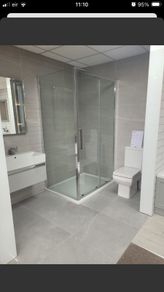 shower enclosure chrome